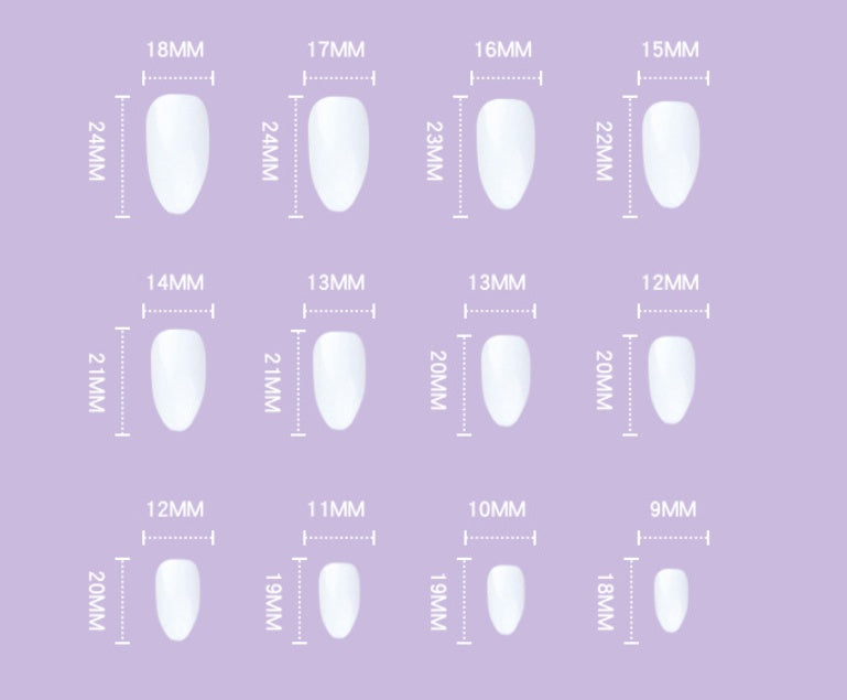 Wave Minimalist Series Pointed Wearing Nail Products