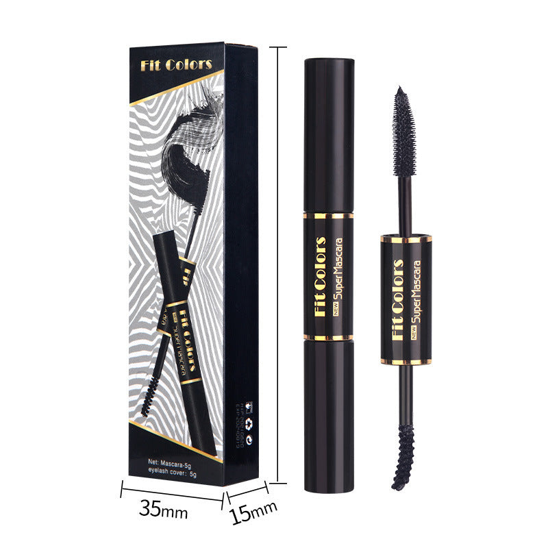 Double-headed Color Mascara Thick Curl More Than Waterproof Not Smudge White Eyebrow Dyeing