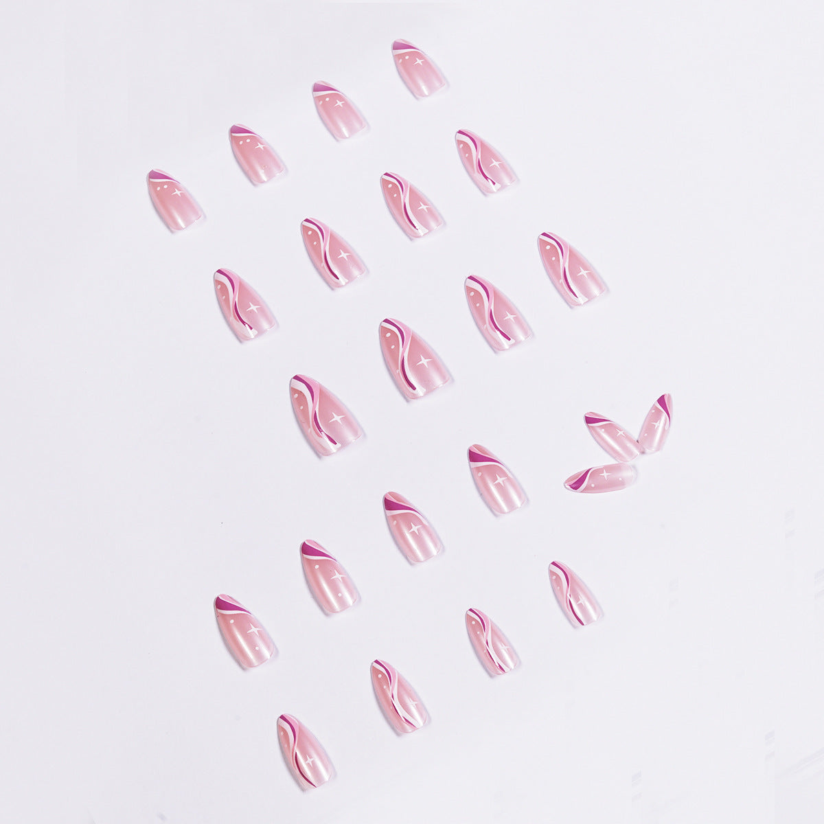 Wave Minimalist Series Pointed Wearing Nail Products