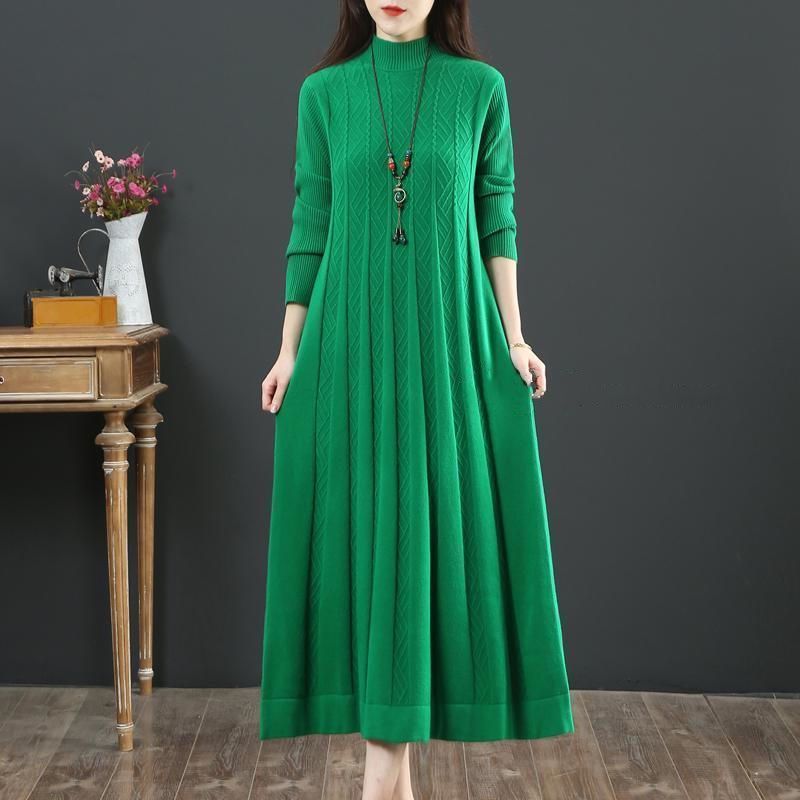 Plus Size Long Sleeve Long Dress Women's Early Autumn New