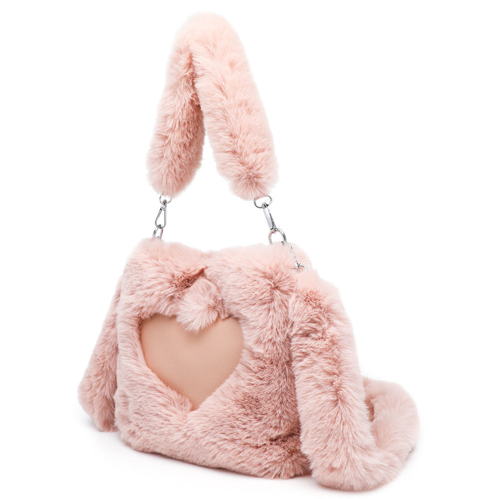 Women Fluffy Shoulder Bag Top-handle Bag Female Autumn Winter Handbag Plush Tote Girls Fashion Shopping Bags Handbags For Women